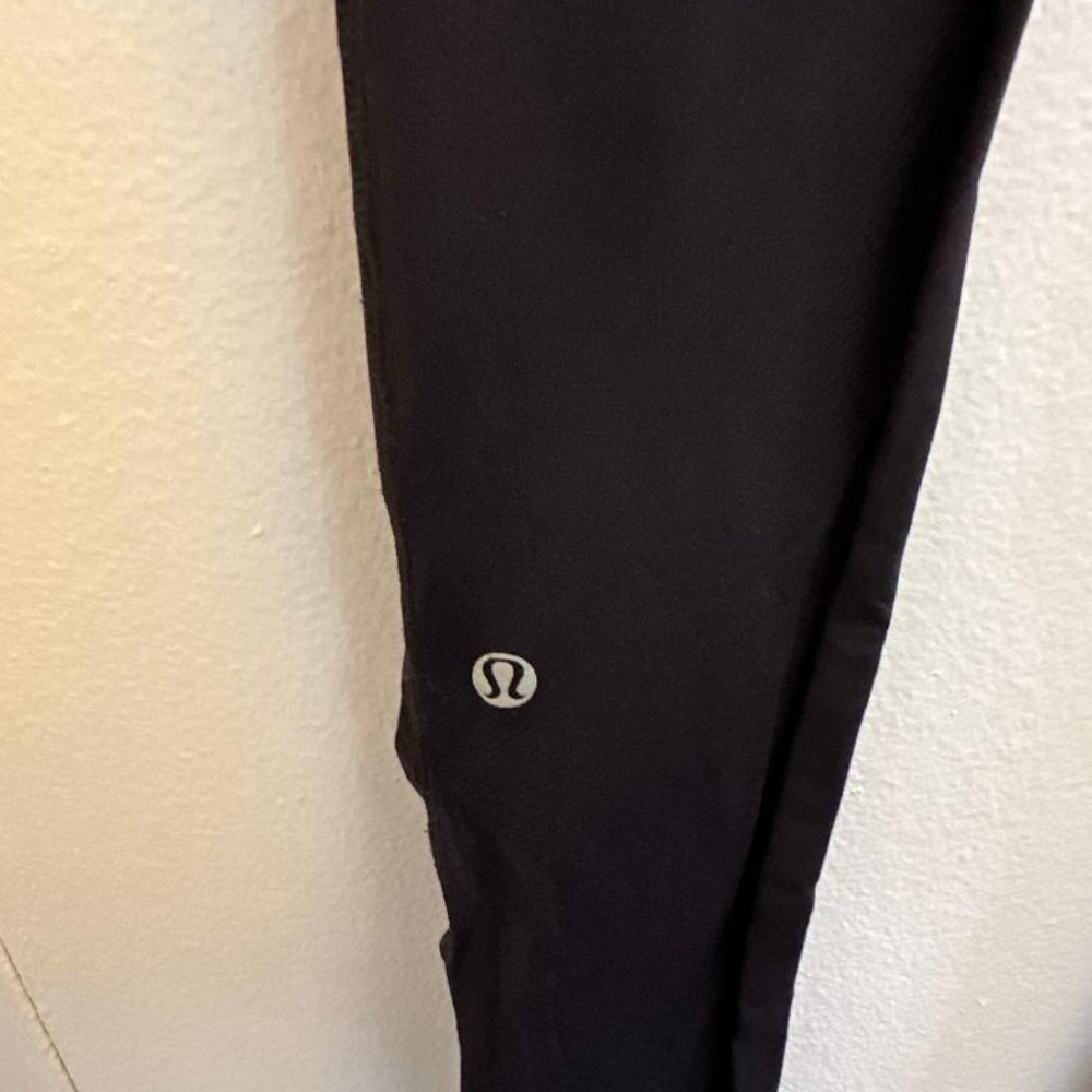Lululemon Black Leggings with Colorful Waist Line Size 2 - Picture 5 of 7